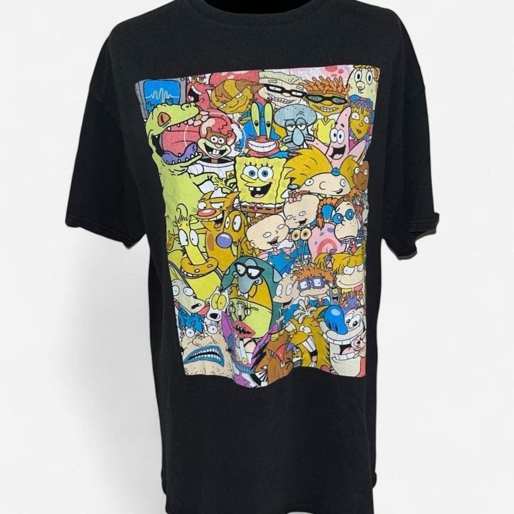 Vintage Nickelodeon SpongeBob SquarePants and Friends Cotton T-Shirt Graphichi